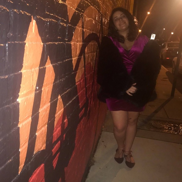 Boohoo Plus Panelled Faux Fur Coat - Picture 1 of 3